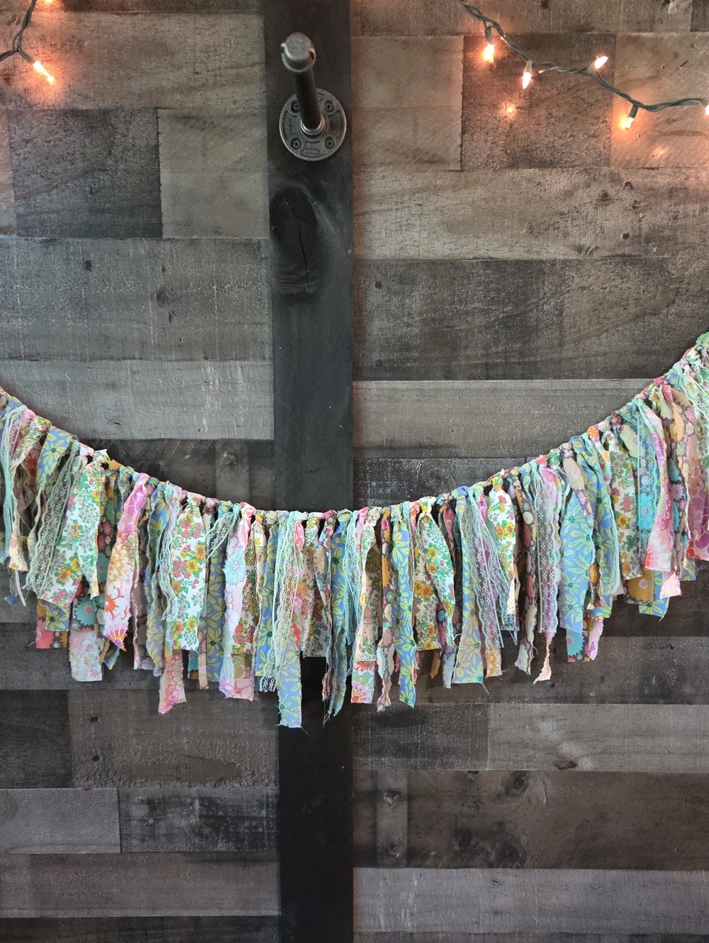 Handmade Pastel Rag Garland